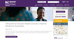 Desktop Screenshot of nhdurhaminternalmedicineassociates.org